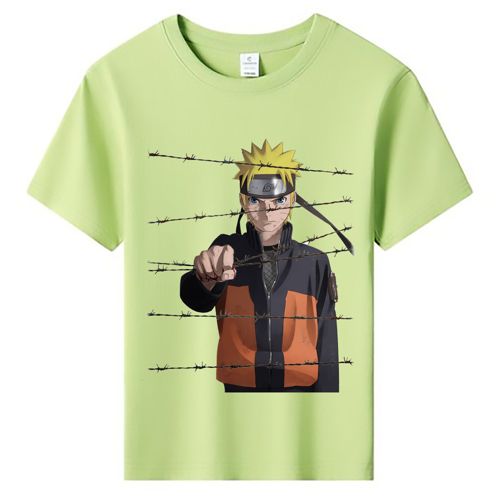 （画像用） NARUTO -ナルト- うずまき ナルト Uzumaki Naruto 綿100％キッズTシャツ（フロントプリント）